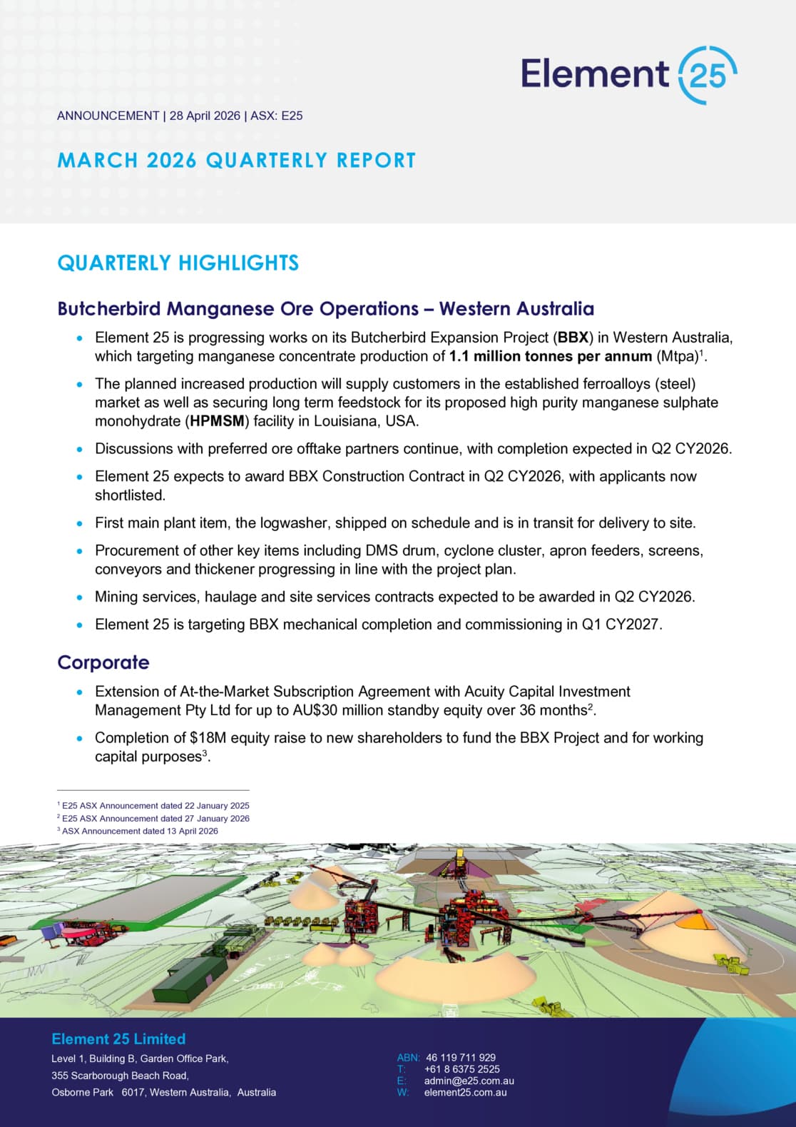 Quarterly Activities/Appendix 5B Cash Flow Report