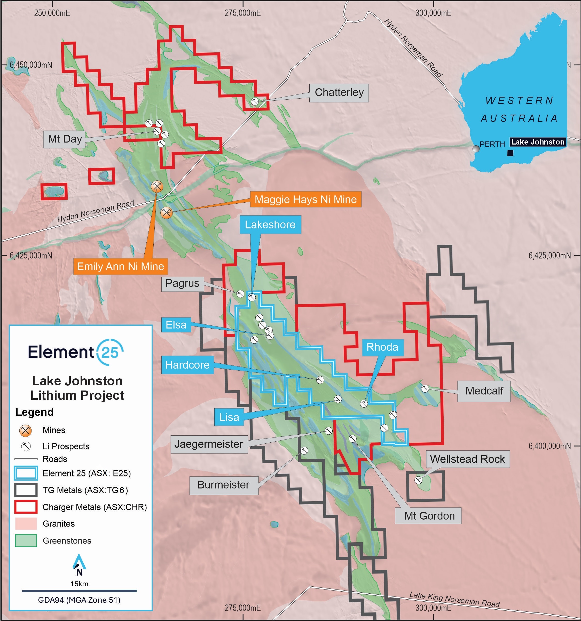 Lake Johson Lithium Prospect Summary Map